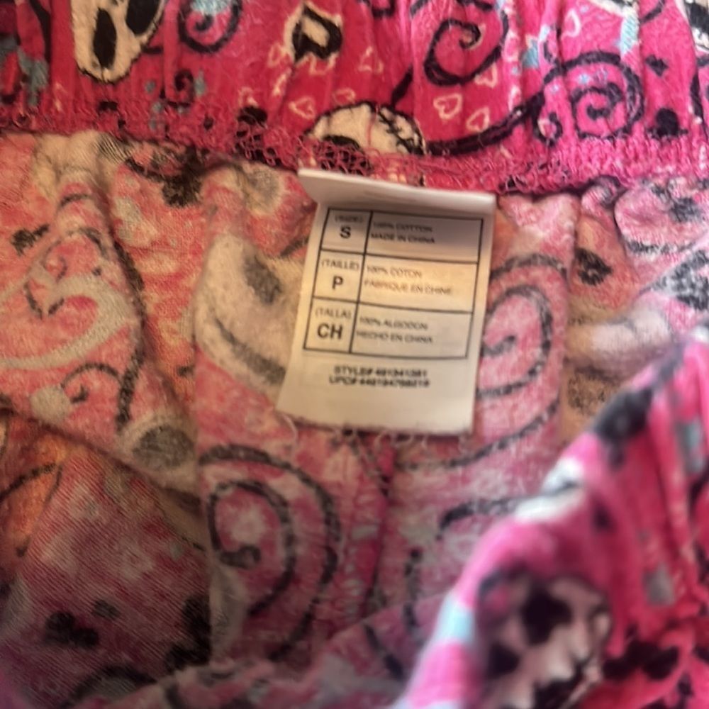 Jack Skellington pajama pants flannel pink ladies s - Picture 2 of 2